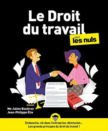 LE DROIT DU TRAVAIL POUR LES NULS - JULIEN BOUTIRON