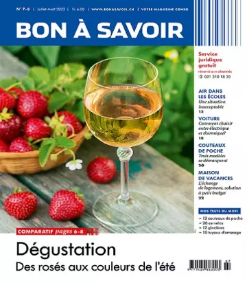 Bon à Savoir N°7-8 – Juillet-Août 2022