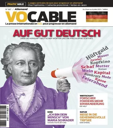 Vocable Allemand N°867 Du 23 Juin 2022