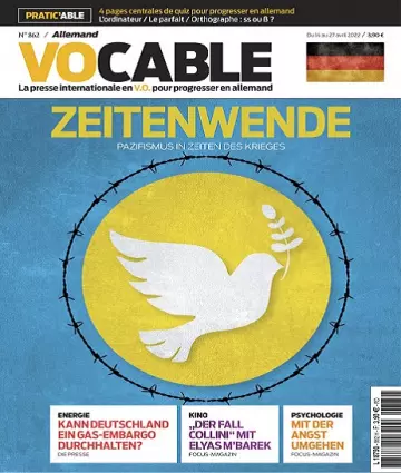 Vocable Allemand N°862 Du 14 Avril 2022