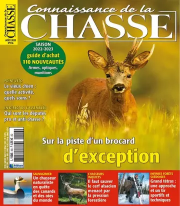 Connaissance De La Chasse N°556 – Août 2022