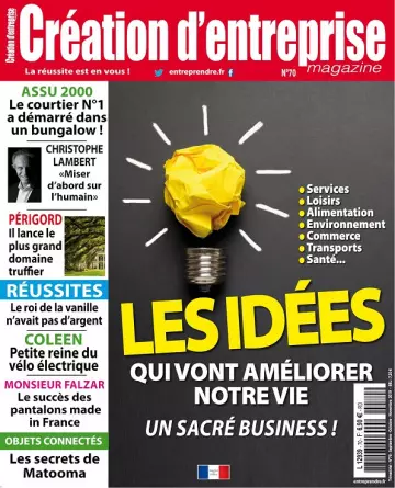 Création d’Entreprise N°70 – Septembre-Novembre 2019