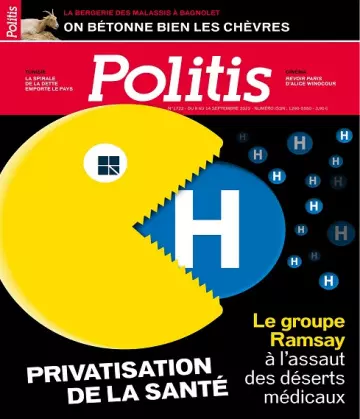 Politis N°1722 Du 8 au 14 Septembre 2022