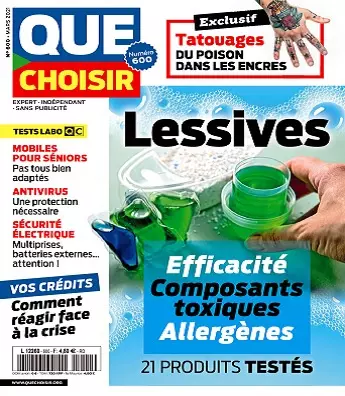 Que Choisir N°600 – Mars 2021