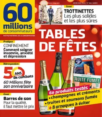 60 Millions De Consommateurs N°564 – Décembre 2020