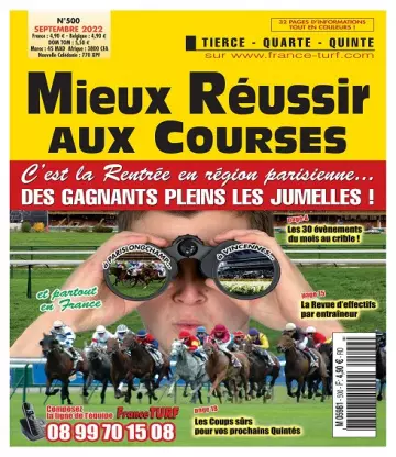 Mieux Réussir aux Courses N°500 – Septembre 2022