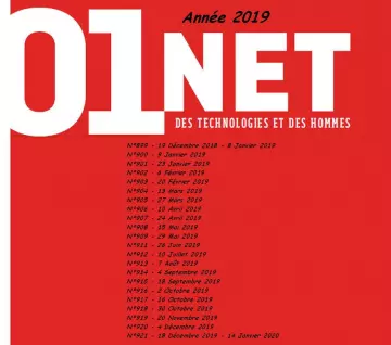 01Net - Année 2019 complète