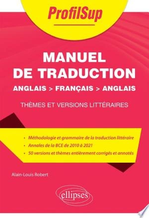 Manuel de traduction - Anglais > français > anglais