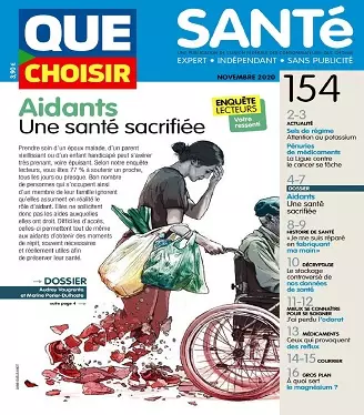 Que Choisir Santé N°154 – Novembre 2020