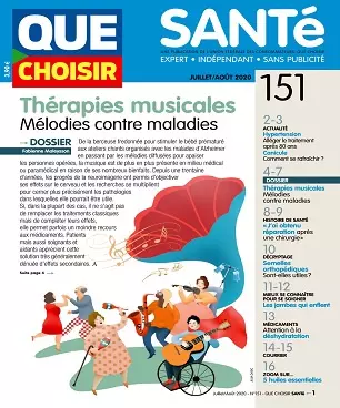 Que Choisir Santé N°151 – Juillet-Août 2020