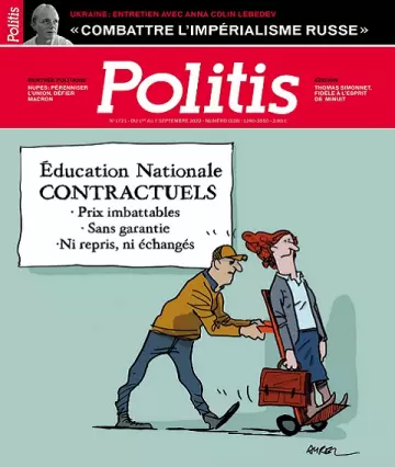 Politis N°1721 Du 1er au 7 Septembre 2022