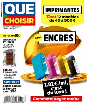 Que Choisir N°609 – Janvier 2022