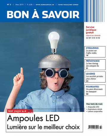 Bon à savoir N°3 – Mars 2019