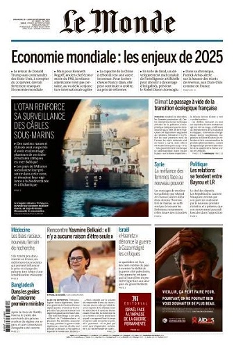 Le Monde du Dimanche 29 Décembre 2024