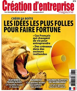 Création d’Entreprise N°74 – Septembre-Novembre 2020