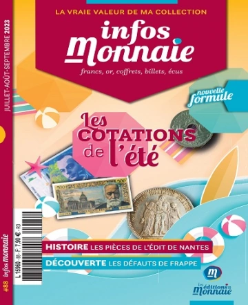 Infos Monnaie N°88 – Juillet-Septembre 2023