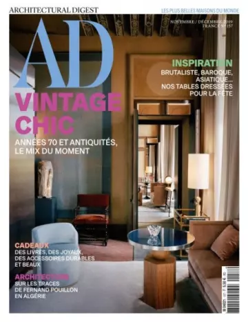 AD Architectural Digest France - Novembre-Décembre 2019