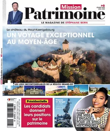 Mission Patrimoine N°6 – Février-Avril 2022