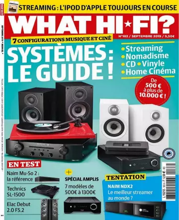 What Hi-Fi N°183 – Septembre 2019