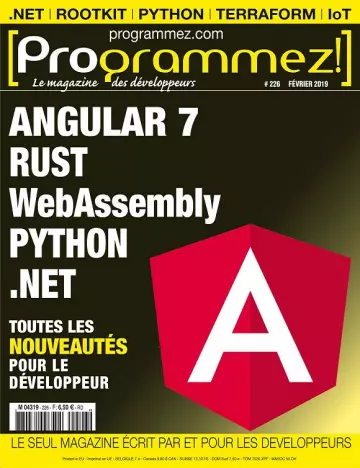 Programmez N°226 – Février 2019