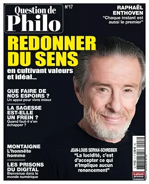 Question de Philo N°17 – Mars-Mai 2020