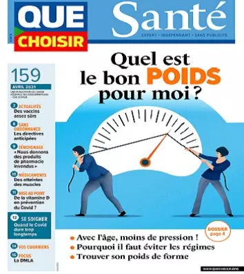 Que Choisir Santé N°159 – Avril 2021