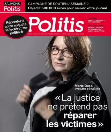 Politis N°1681 Du 25 Novembre 2021